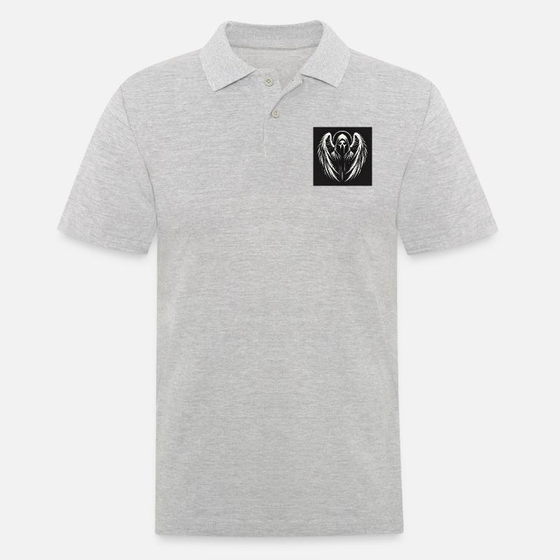 8642E233 A58A 4007 8A79 E8ED15CF27FA - Männer Poloshirt - Grau meliert