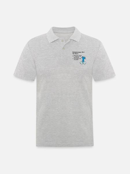 Ainsi les parents reçoivent un massage du dos! - Polo Homme - gris chiné