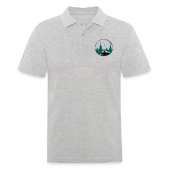 I hate people... - Männer Poloshirt - Grau meliert - Vorne - Kai (181cm)