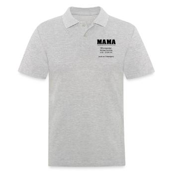 Mama professionnel 24/7 jours de service et nuit - Polo Homme - gris chiné - Devant - Kai (181cm)