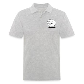 Witziges Schaf - Männer Poloshirt - Grau meliert - Vorne - Kai (181cm)