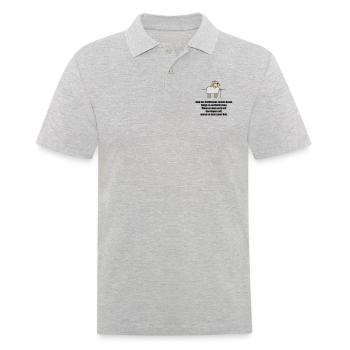 schaefchen - Männer Poloshirt - Grau meliert - Vorne - Kai (181cm)