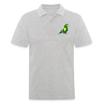 perroquet doux - Polo Homme - gris chiné - Devant - Kai (181cm)