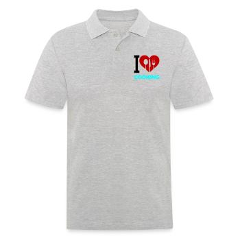 J’adore cuisiner - Polo Homme - gris chiné - Devant - Kai (181cm)