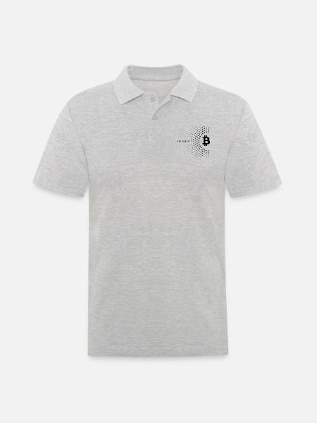 Bitcoin Prepared - Männer Poloshirt - Grau meliert