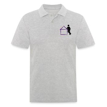 architekt10 - Männer Poloshirt - Grau meliert - Vorne - Kai (181cm)