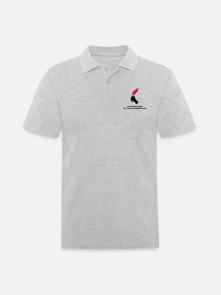 Pyrotechnik - Männer Poloshirt - Grau meliert