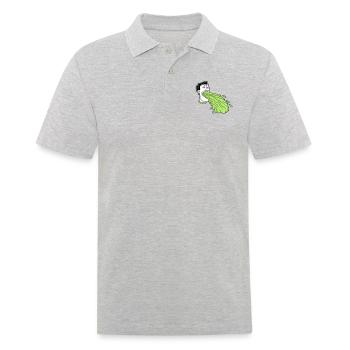 vomit vomit sick sick vomit ek - Men's Polo Shirt - heather grey - Front - Kai (181cm)