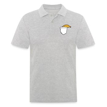 banane fruit drôle manger en bonne santé faim délicieux - Polo Homme - gris chiné - Devant - Kai (181cm)