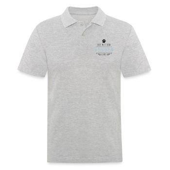 die mit den hunden geht - Männer Poloshirt - Grau meliert - Vorne - Kai (181cm)