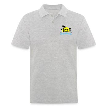 gran canaria - Männer Poloshirt - Grau meliert - Vorne - Kai (181cm)