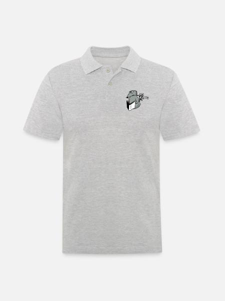 bookworm - Men's Polo Shirt - heather grey