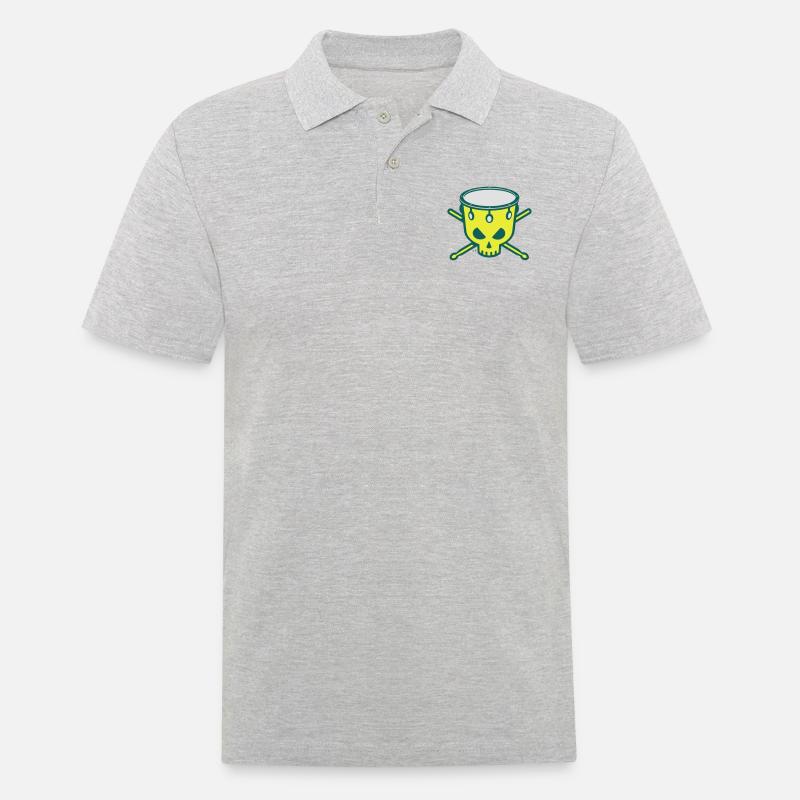sculldrum 2 - Männer Poloshirt - Grau meliert