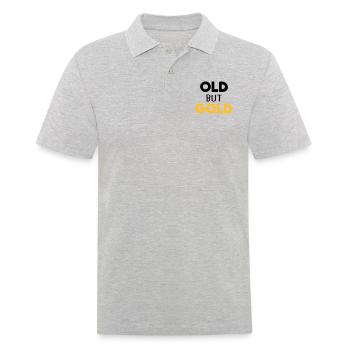 old but gold - Männer Poloshirt - Grau meliert - Vorne - Kai (181cm)