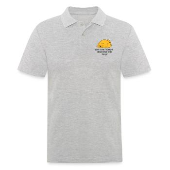 2541614 129996413 cat - Men's Polo Shirt - heather grey - Front - Kai (181cm)