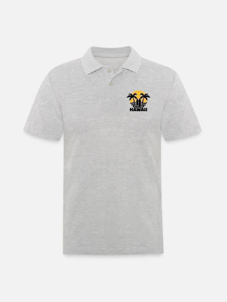 Hawaii - Men's Polo Shirt - heather grey