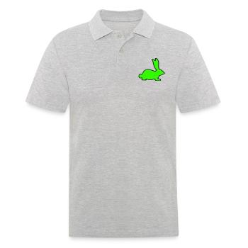 Rabbit - Men's Polo Shirt - heather grey - Front - Kai (181cm)
