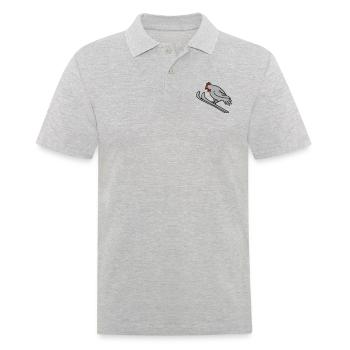 Ski-Henne - Männer Poloshirt - Grau meliert - Vorne - Kai (181cm)