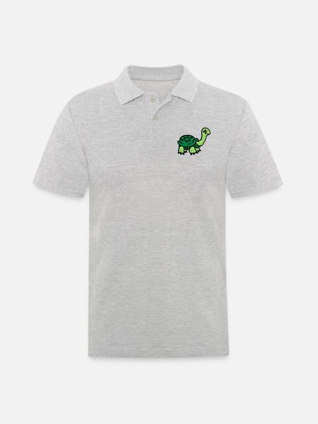 Tortoise 3 - Men's Polo Shirt - heather grey