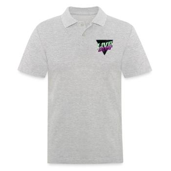 animal welfare bday dogs awesome golden retriever - Männer Poloshirt - Grau meliert - Vorne - Kai (181cm)