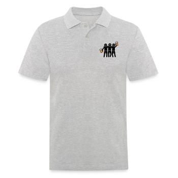 Party Team Beer Group - Men's Polo Shirt - heather grey - Front - Kai (181cm)