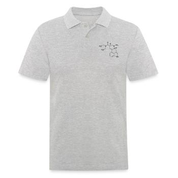 LSD Lysergsäurediethylamid Molekül - Männer Poloshirt - Grau meliert - Vorne - Kai (181cm)