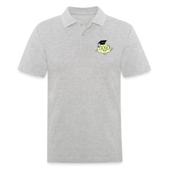 smart brain 02 - Men's Polo Shirt - heather grey - Front - Kai (181cm)