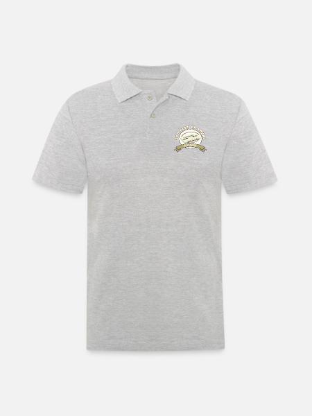 Son - Oldschool - Polo Homme - gris chiné