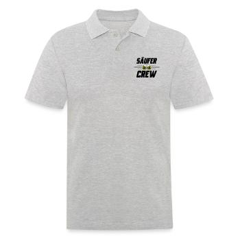 Säufer Crew Bier - Männer Poloshirt - Grau meliert - Vorne - Kai (181cm)