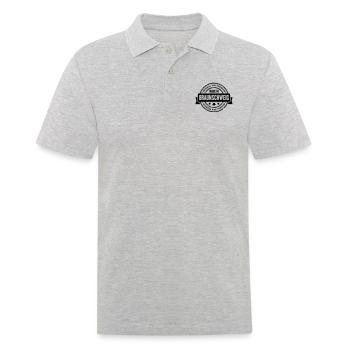 Made in Braunschweig - Männer Poloshirt - Grau meliert - Vorne - Kai (181cm)