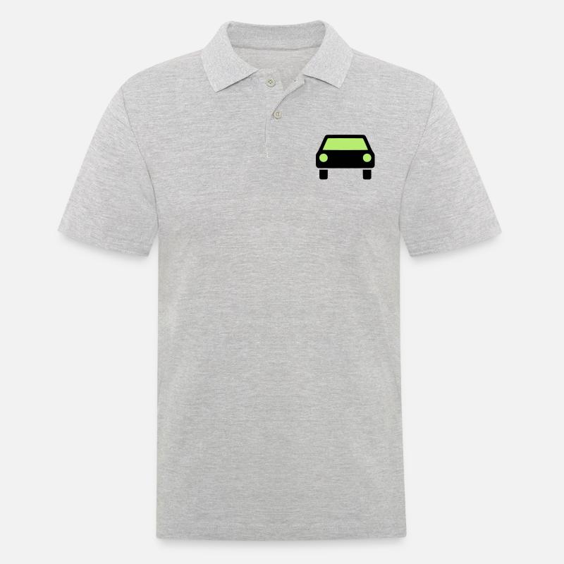 Auto Symbol - Männer Poloshirt - Grau meliert