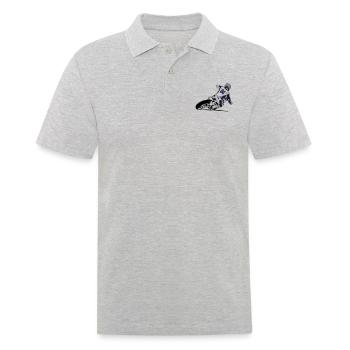 Supermoto - Supermotard - Men's Polo Shirt - heather grey - Front - Kai (181cm)