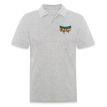 Drinking Crew Graffiti - Männer Poloshirt - Grau meliert - Vorne - Kai (181cm)