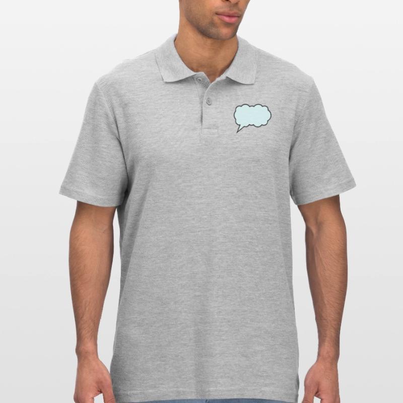 cloud bubble design Men's Polo Shirt
