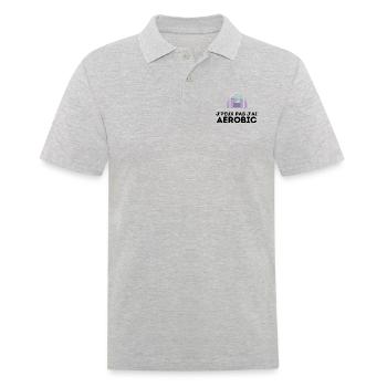 j'peux pas j'ai aerobic tshirt pull humour - Polo Homme - gris chiné - Devant - Kai (181cm)