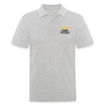 chef des Jahres - Männer Poloshirt - Grau meliert - Vorne - Kai (181cm)