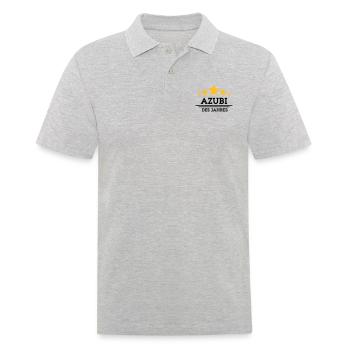 azubi des Jahres - Männer Poloshirt - Grau meliert - Vorne - Kai (181cm)