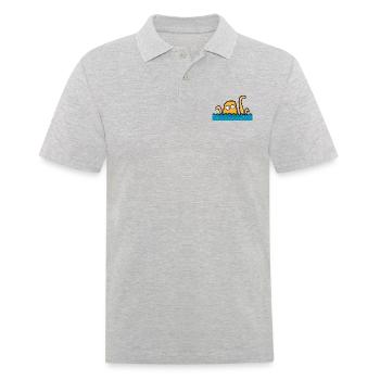 Giant octopus - Men's Polo Shirt - heather grey - Front - Kai (181cm)