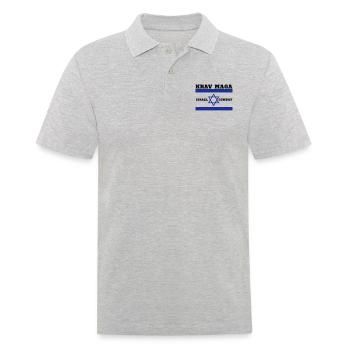 Krav Maga - Men's Polo Shirt - heather grey - Front - Kai (181cm)