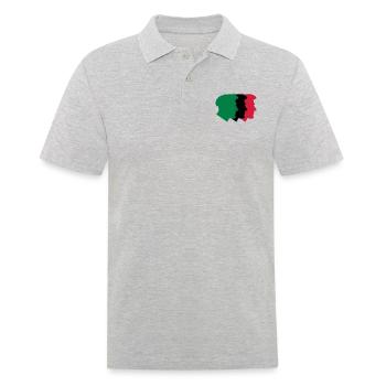 Baskische Leute - Männer Poloshirt - Grau meliert - Vorne - Kai (181cm)