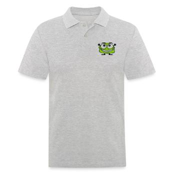 Petit monstre poilu mignon - Polo Homme - gris chiné - Devant - Kai (181cm)