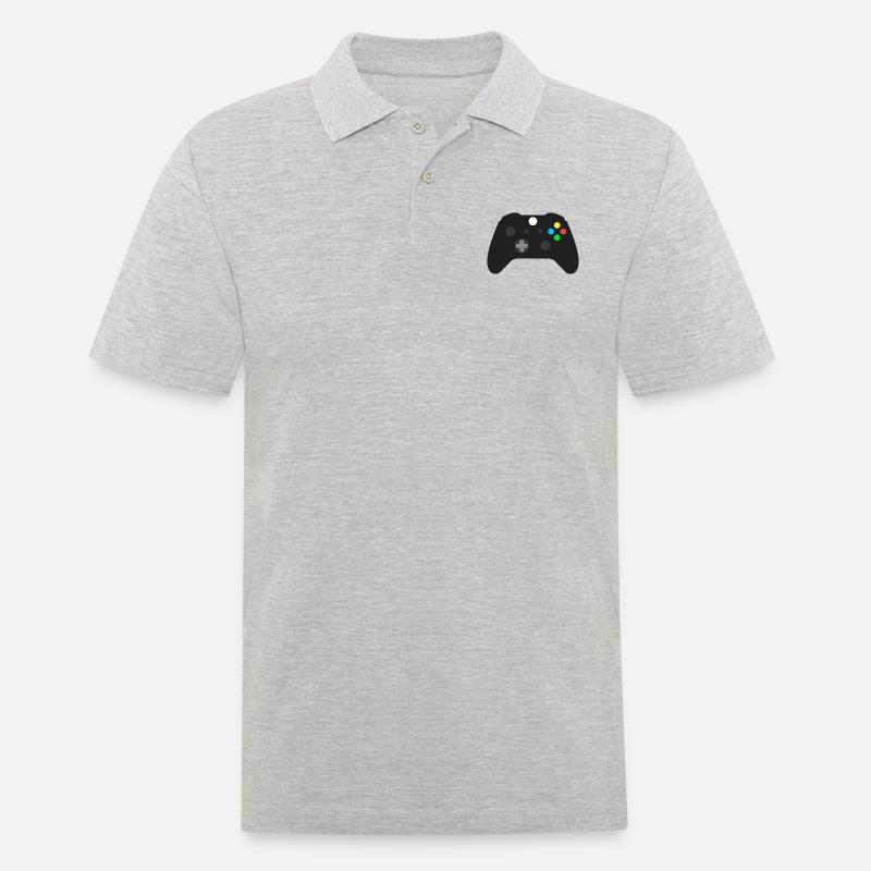 XBX Controller - Männer Poloshirt - Grau meliert
