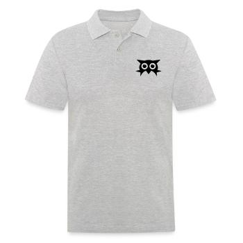 Eule - Männer Poloshirt - Grau meliert - Vorne - Kai (181cm)
