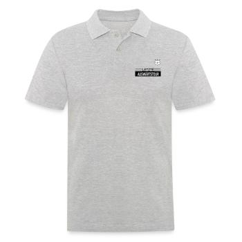 Letzte Auswärtstour Team - Männer Poloshirt - Grau meliert - Vorne - Kai (181cm)