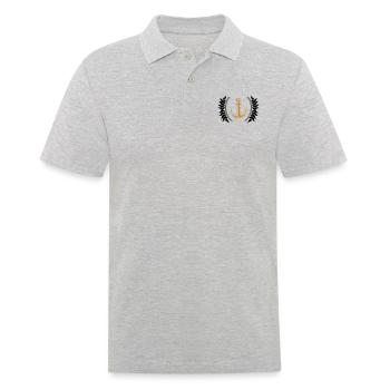 Anchor Coat of Arms - Men's Polo Shirt - heather grey - Front - Kai (181cm)