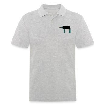 Bohrer Werkzeug Geschenkidee Handwerker Hobby - Männer Poloshirt - Grau meliert - Vorne - Kai (181cm)
