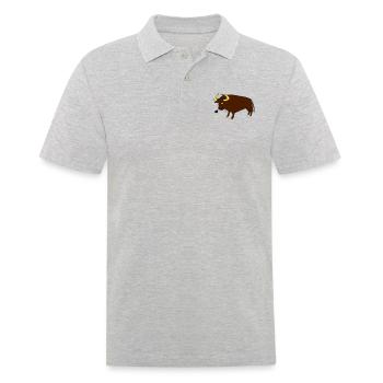 Taureau Basque - Polo Homme - gris chiné - Devant - Kai (181cm)