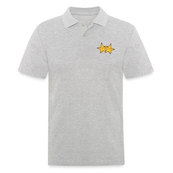 2 paires d’astérisques - Polo Homme - gris chiné - Devant - Kai (181cm)