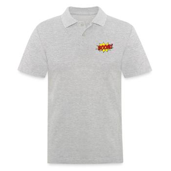 BOOM! Comic - Männer Poloshirt - Grau meliert - Vorne - Kai (181cm)