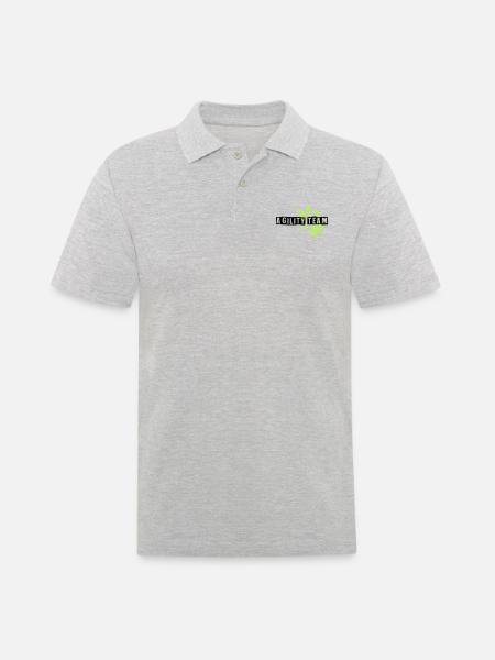 AgilityTeam - Männer Poloshirt - Grau meliert